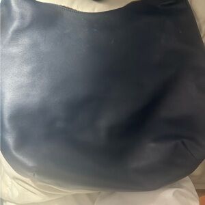 Cuyana Navy Shoulder Bag